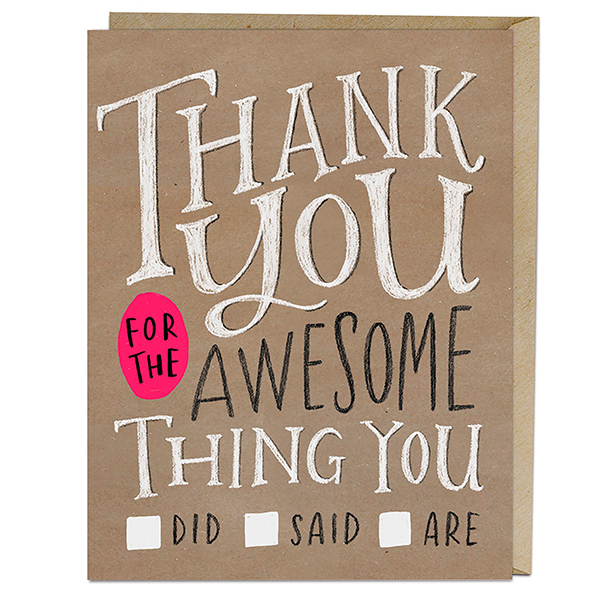 Emily McDowell Thank You Card - maed
