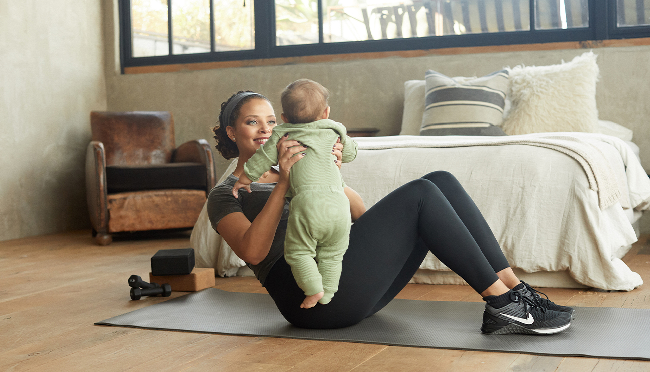 Do These Exercises With Your Baby to Help Rebuild Your Core | maed
